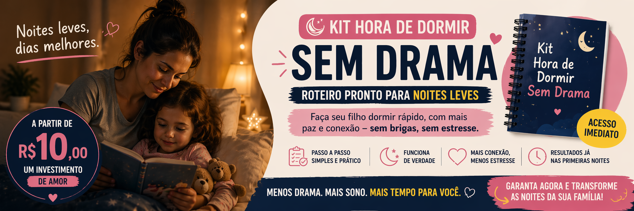 Criança tranquila e rotina de sono mais calma